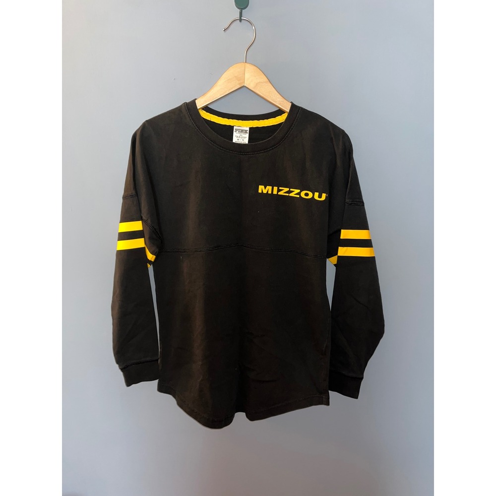 PINK Victoria's Secret Mizzou‎ Missouri Tigers Spirit Jersey Black Yellow XS